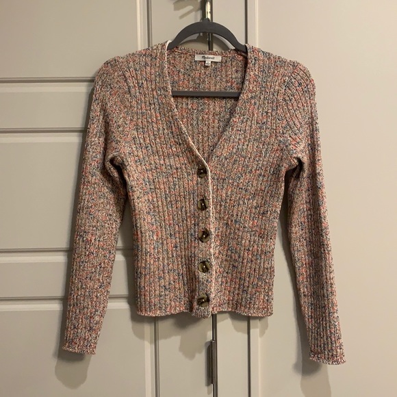 Madewell Sweaters - Madewell Fitted Flecked Cardigan